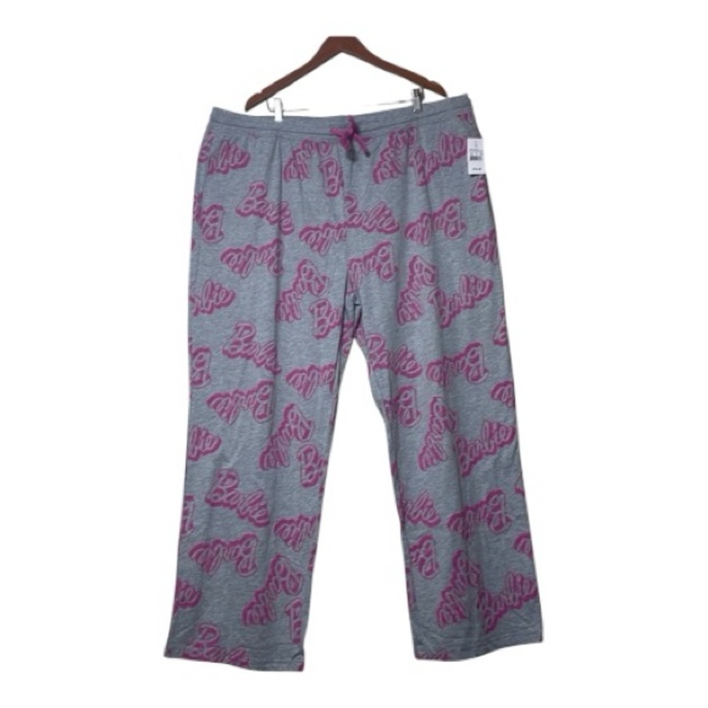 Barbie Grey and Pink Drawstring Pajama Pants 3x